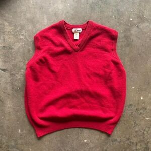 Vintage L.L Bean Red Vest Size XL (21x22.5)